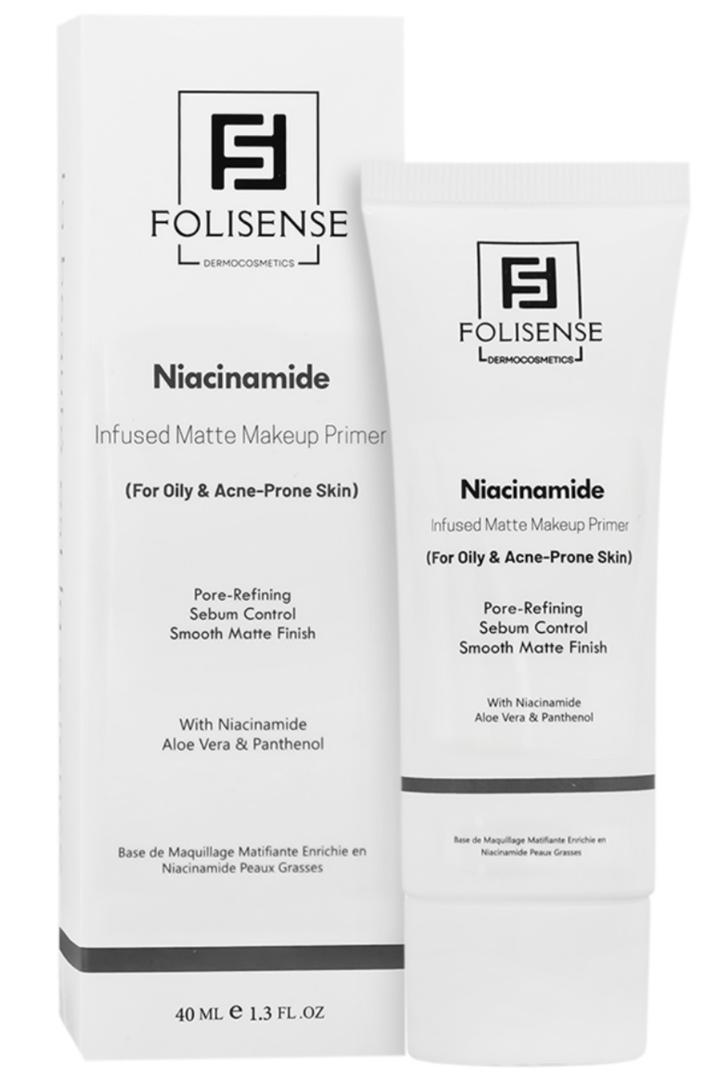پرایمر-نیاسین-امید-مناسب-پوست-چرب-و-مستعد-آکنه-فولی-سنس-Folisense-FOLISENSE-NIACINAMIDE-INFUSED-MATTE-PRIMER