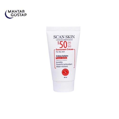 کرم ضد آفتاب پوست خشک فاقد رنگ اسکن اسکین Scan Skin SUNSCREEN CREAM SPF 50 FOR DRY SKIN کرم-ضد-آفتاب-پوست-خشک--فاقد-رنگ-اسکن-اسکین-Scan-Skin-SUNSCREEN-CREAM-SPF-50-FOR-DRY-SKIN